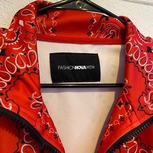 Red Bandana set. Size medium.